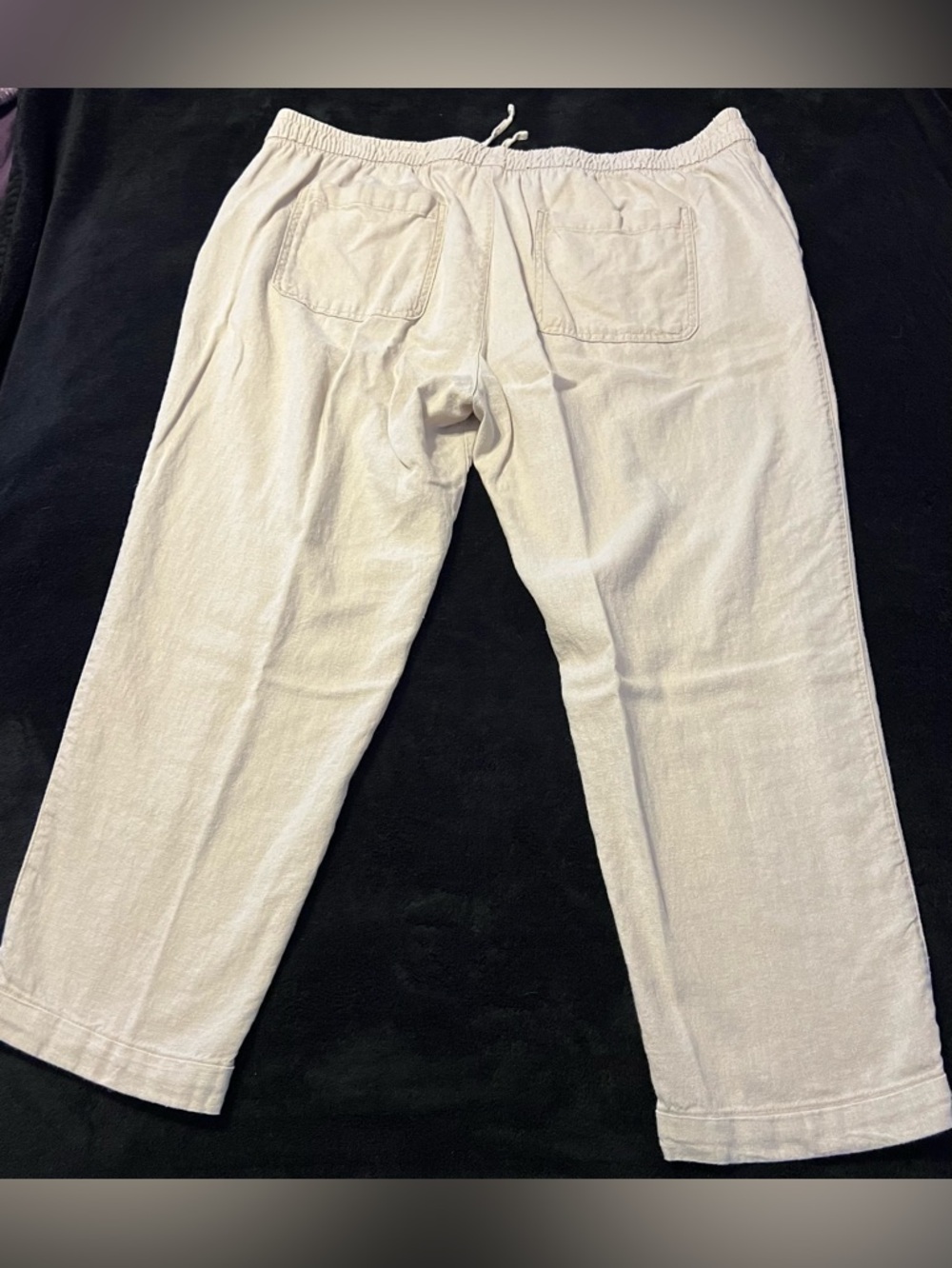 GUC Old Navy Lightweight Drawstring Linen Pants Women’s XL - Picture 4 of 7